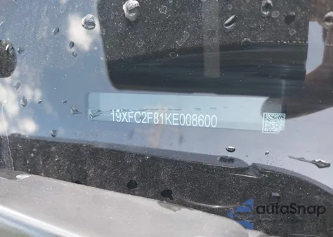 2019 Honda Civic Sport from USA, damaged, VIN 19XFC2F81KE008600